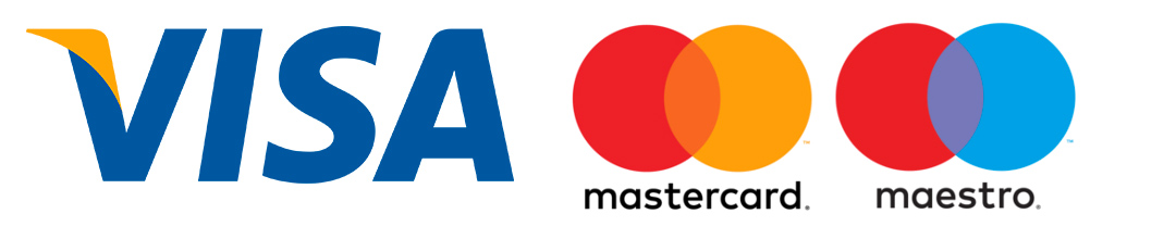 Visa, Visa Electron, Master Card, Maestro