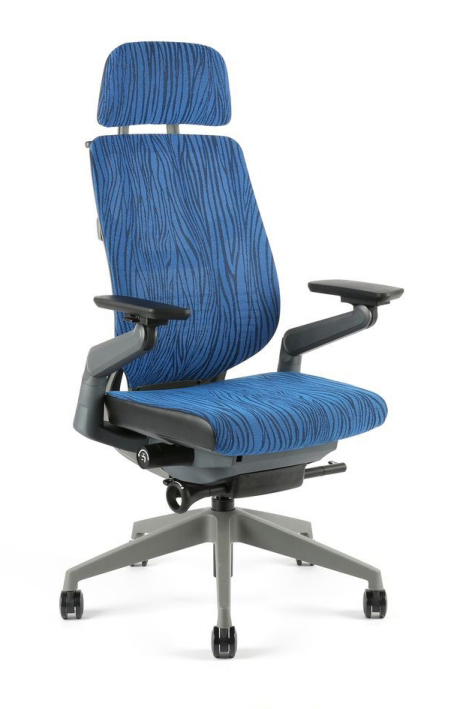 OFFICE PRO kancelářská židle Karme Mesh A-07 modrá žíhaná