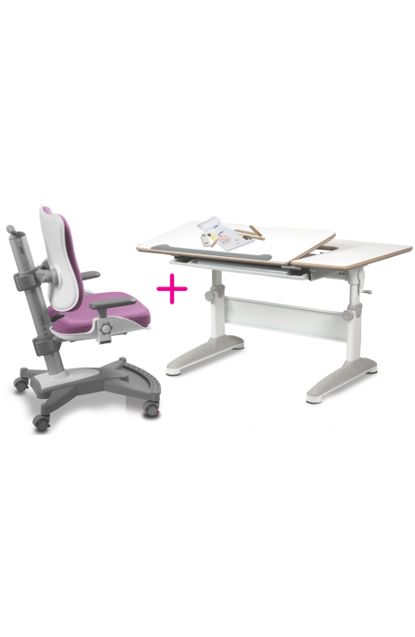 MAYER dětská rostoucí židle a stůl  MyChamp růžový EXP  + dárek ZDARMA