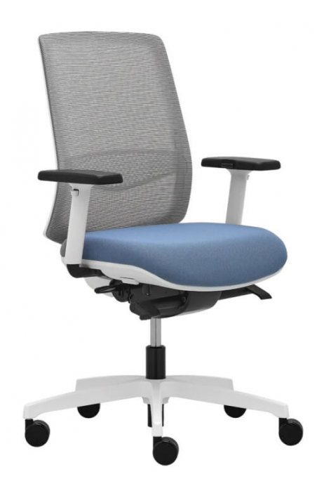 RIM kancelářská židle Victory VI 1411 střední opěrák - bílá