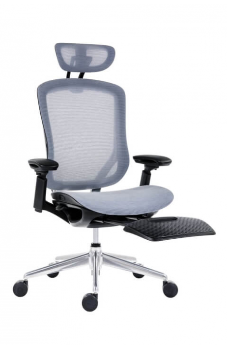 ANTARES kancelářká židle BAT NET PDH + výsuvná podložka na nohy skladem