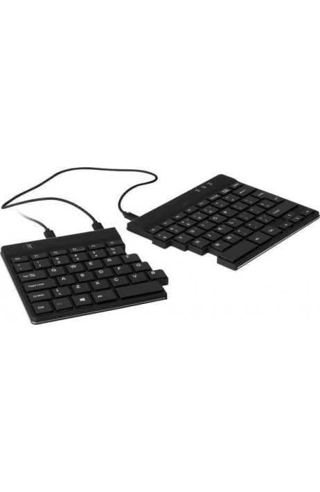 R-GO Tools ergonomická klávesnice Split USB Qwerty US černá