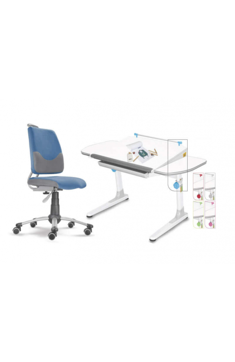 MAYER rostoucí set židle a stůl Actikid A3 modrý W58 