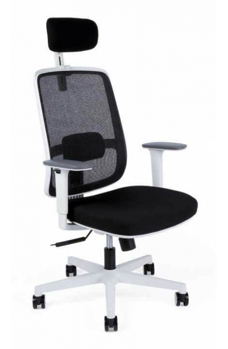 OFFICE PRO kancelářská židle Canto White SP bílý rám s podhlavníkem