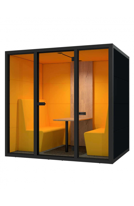 HOBIS akustická budka Cube Meet MF s kovovým rámem