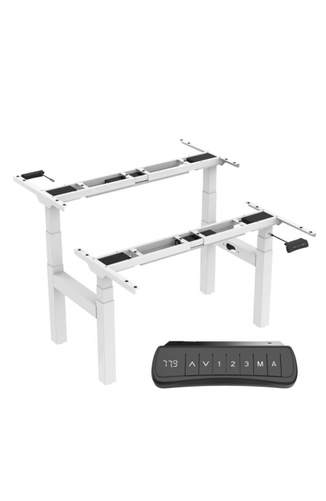 ERGO elektrická výškově nastavitelná podnož DEF 223 Bench White dvoumístná