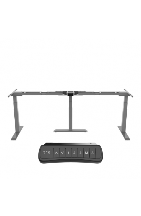 ERGO elektrická výškově nastavitelná podnož DEF 223 MTS Grey jednací rozsah zdvihu 58 – 123,5 cm