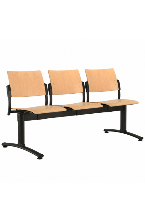 ALBA konferenční židle Square trojsedák dřevěný 