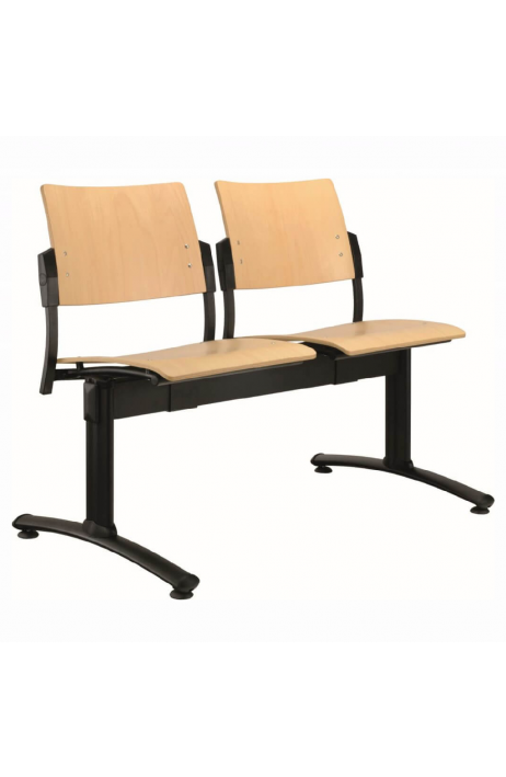 ALBA konferenční židle Square dvojsedák dřevěný 