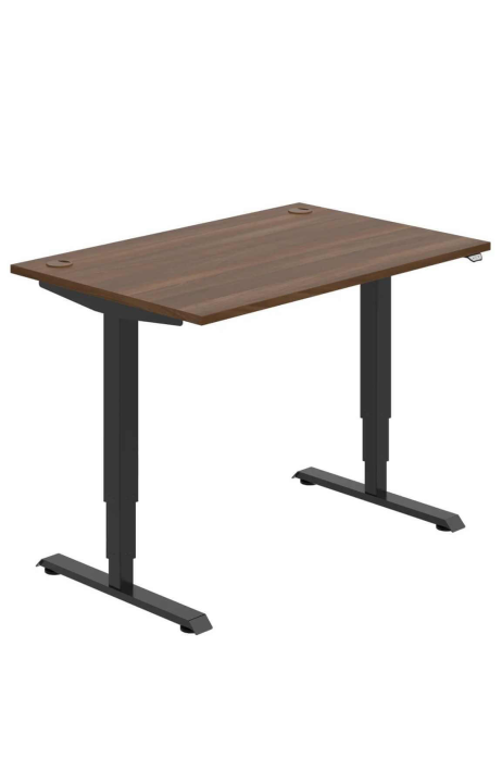 HOBIS elektricky výškově nastavitelný stůl MSR 3 1200 ořech/černá výprodej