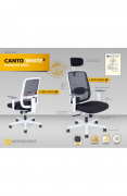 OFFICE PRO kancelářská židle Canto White SP