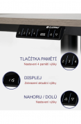 ANTARES výškově nastavitelný stůl Asier Black