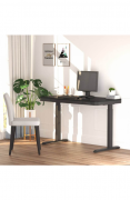 ERGO elektricky výškově nastavitelný stůl Workstation Black 120x60