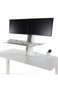 HUMANSCALE pracovní stanice Quick Stand dva monitory velká platforma