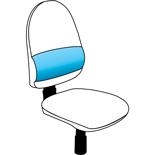 LD SEATING Element STYLE-STRIP BO  výškově stavitelná bederní opěrka