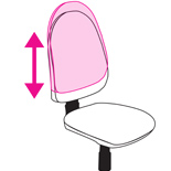 LD SEATING Element STYLE-STRIP UP-DOWN Výškově stavitelný opěrák