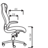 ALBA Dispos 24 Dispos MIDI - sedák dlouhý  48 cm - vhodný pro osoby do výšky 175 cm