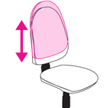 LD SEATING Laser 697-SYS Up-down výškově polohovatelný opěrák