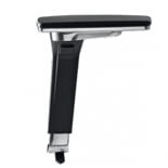 LD SEATING Element BR-590-N6 nastavení výšky, šířky a hloubky, leštěný hliník, měkčené PU podloketníky