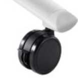 ALBA Tipper Kolečka s brzdou, černá