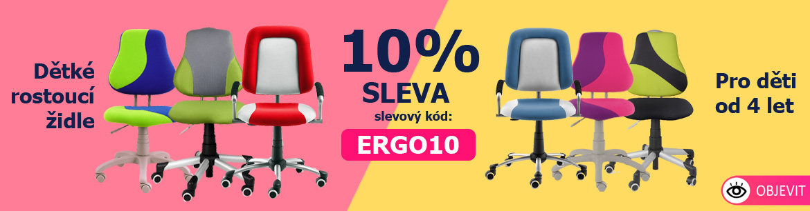 Sleva 10% na detske rostouci zidle.